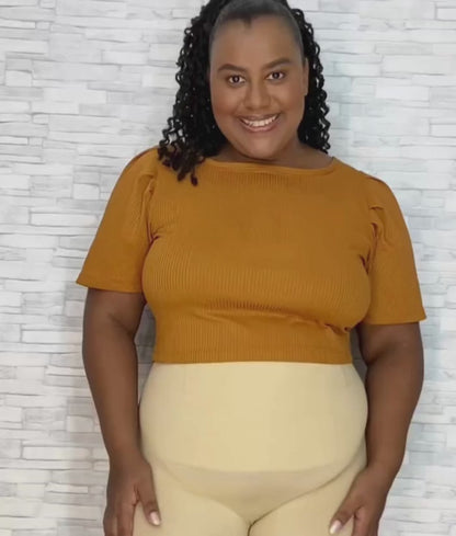 Short Cinta modelador - com barbatanas